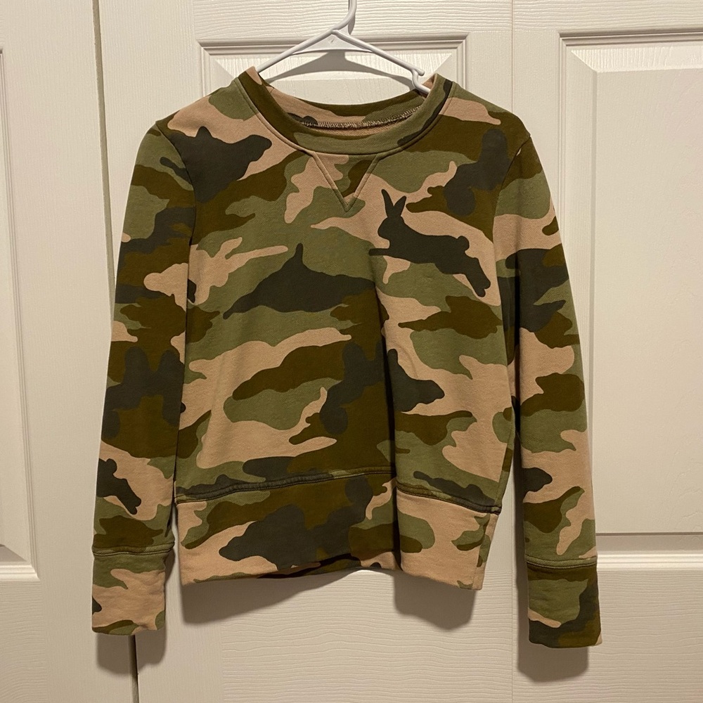 Camouflage Madewell sweatshirt, 100% cotton